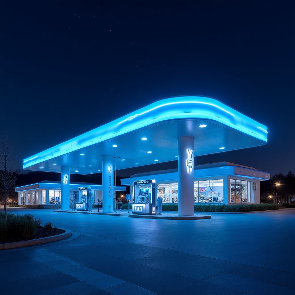 Estación YPF moderna