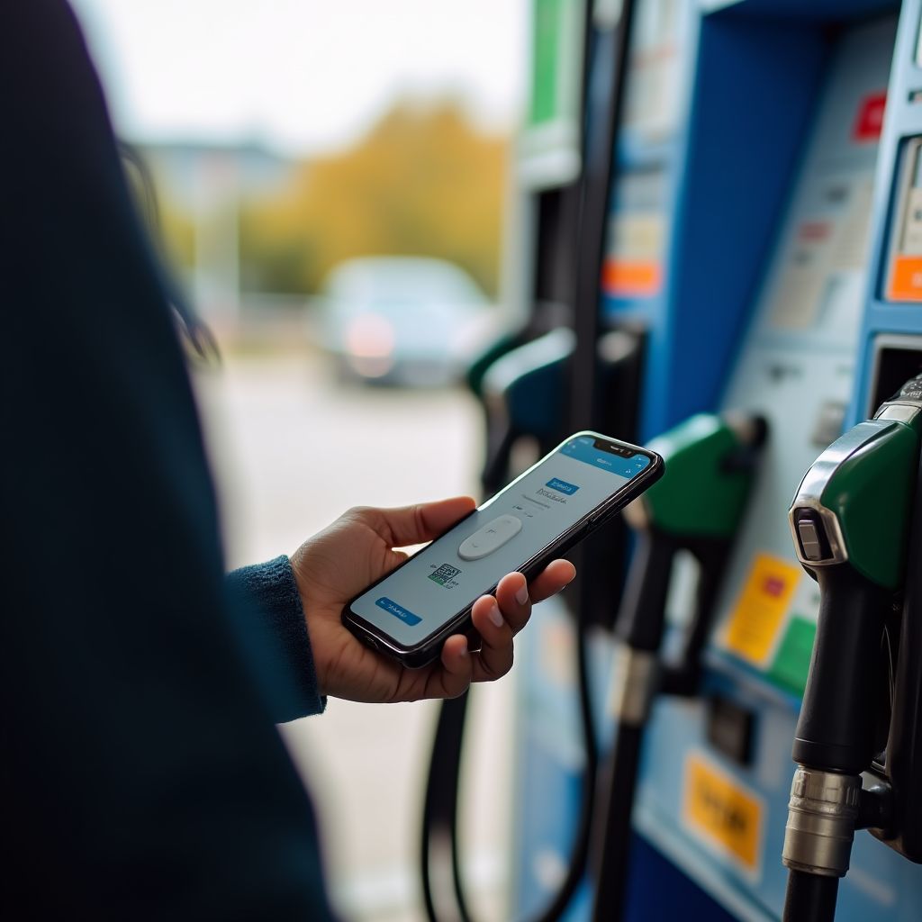 Cliente usando app YPF